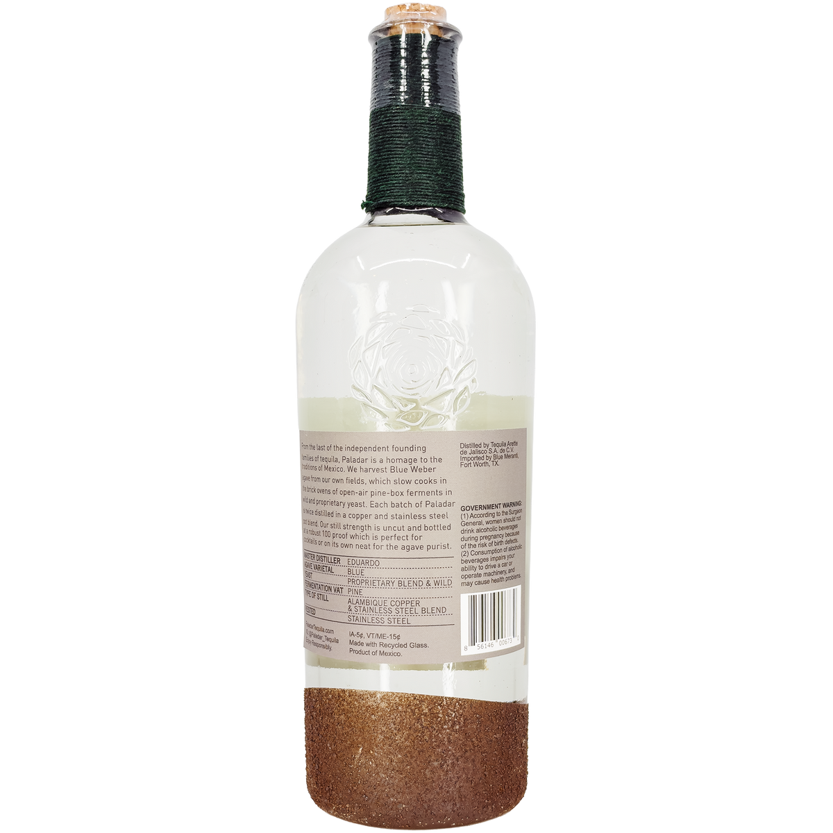 Paladar Tequila 'Still Strength' Blanco, Jalisco, Mexico