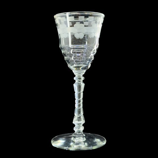 Pattern 3005-10 Etched Cordial Glasses by Rock Sharpe