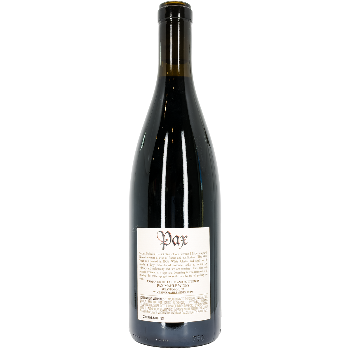 Pax 'Sonoma Hillsides' Syrah Red, Russian River Valley, California