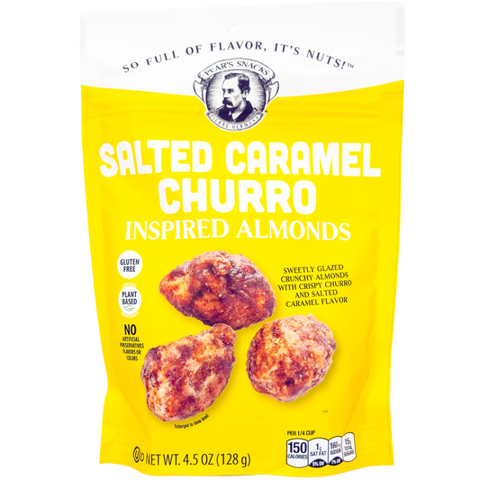 Pear's Snacks Salted Caramel Churro Flavored Almonds, Nebraska
