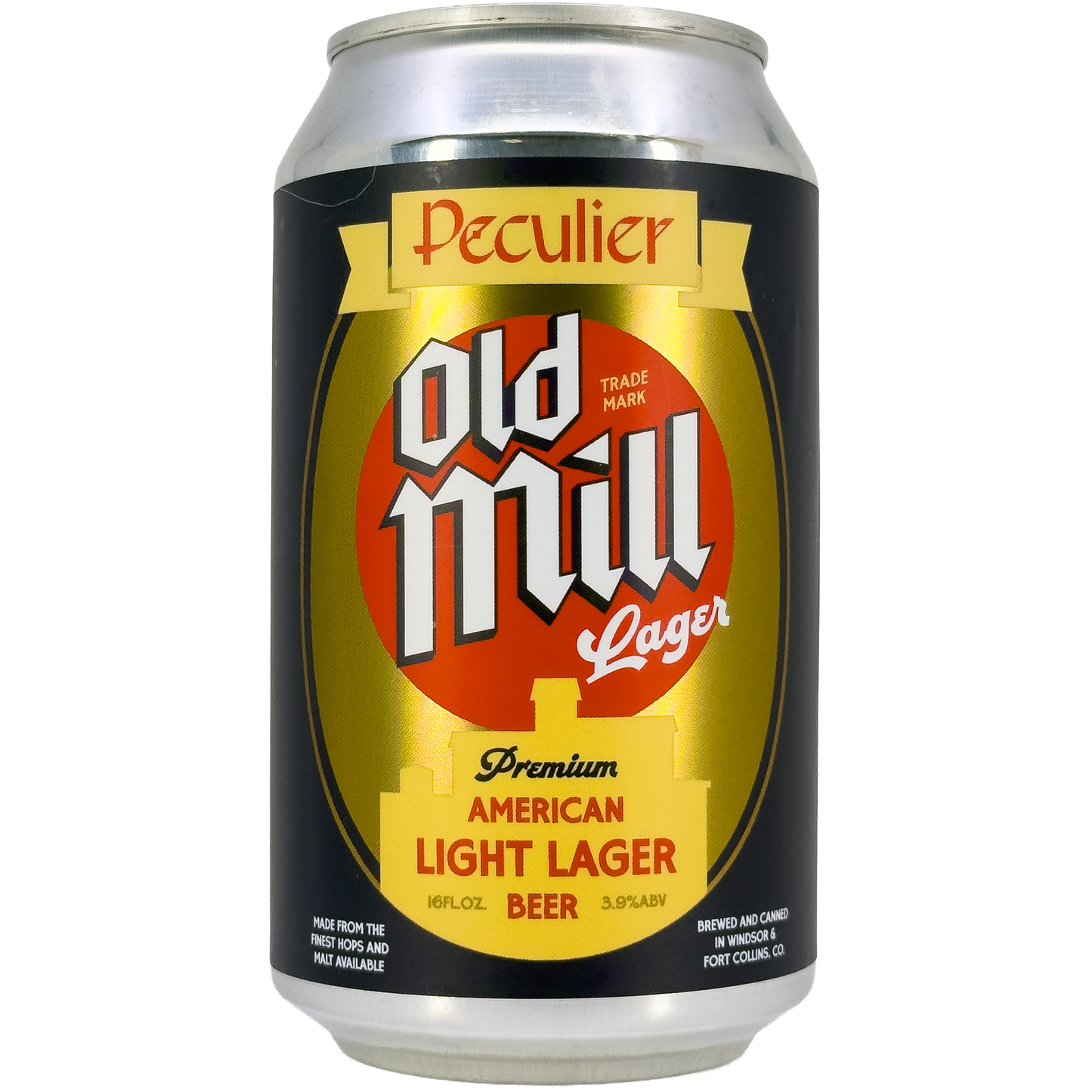 Peculier Ales 'Old Mill' American Light Lager, Colorado
