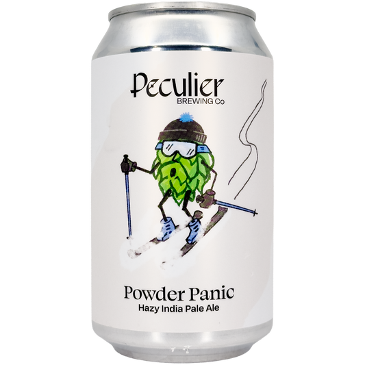 Peculier Ales 'Powder Panic' Hazy IPA Beer, Colorado