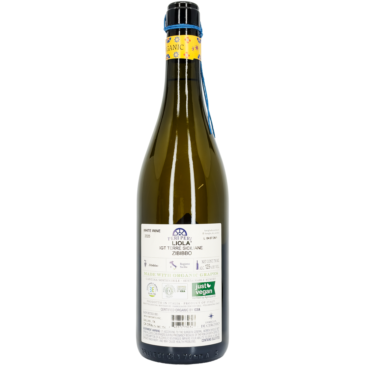 Peri Peri 'Liola' Zibibbo Terre Siciliane IGT, Sicily, Italy