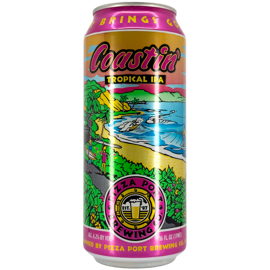 Pizza Port Coastin' Tropical IPA Beer, California