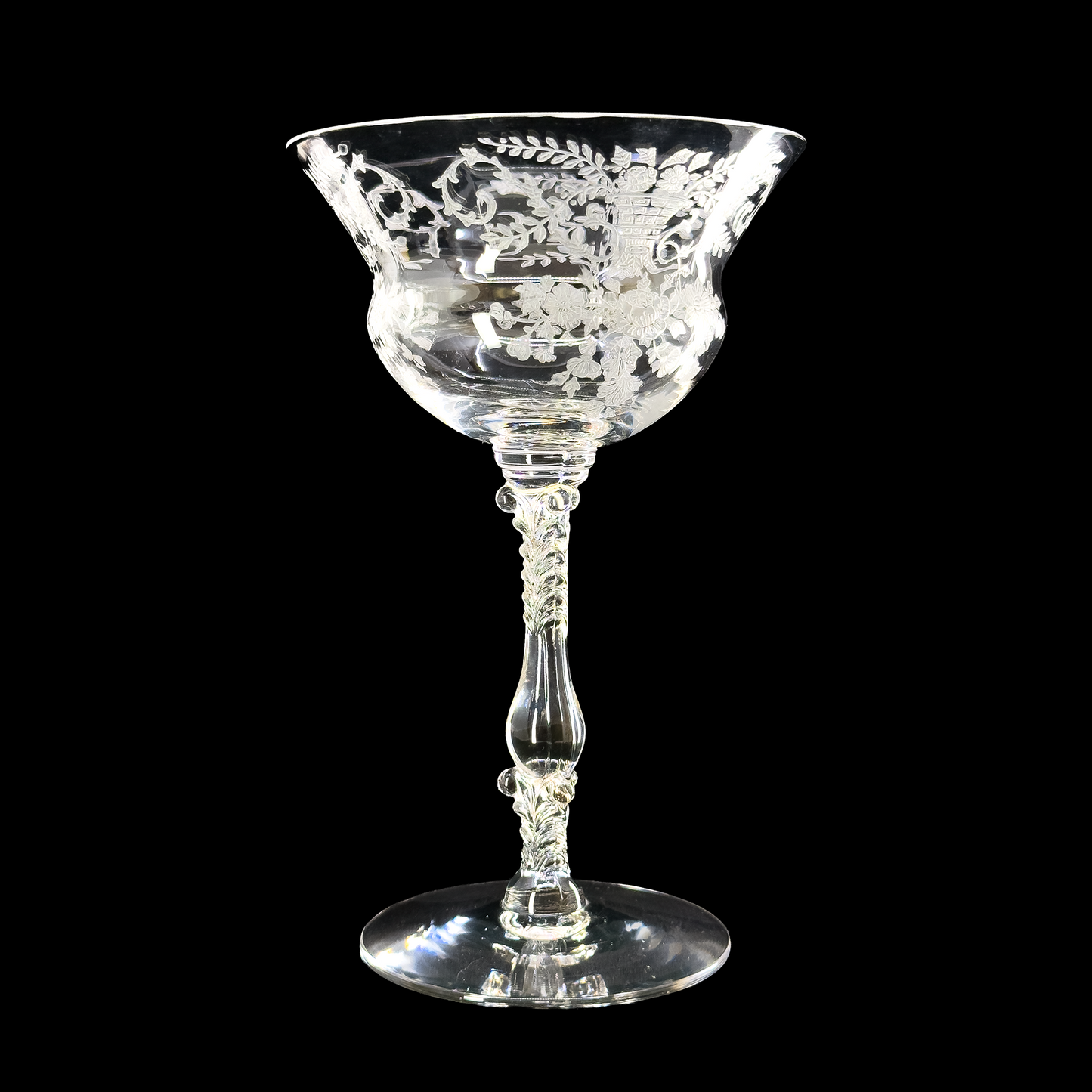 Portia Clear Champagne Coupe with Stem 3126 by Cambridge Glass Company