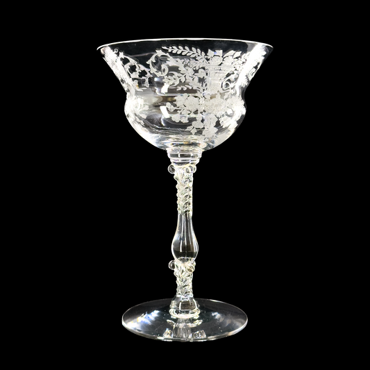 Portia Clear Champagne Coupe with Stem 3126 by Cambridge Glass Company