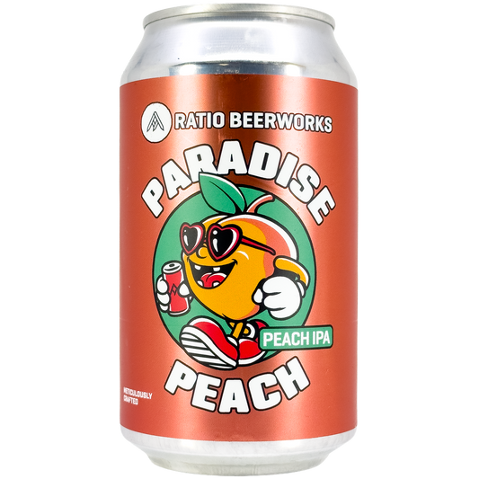 Ratio Beerworks Paradise Peach IPA Beer, Colorado