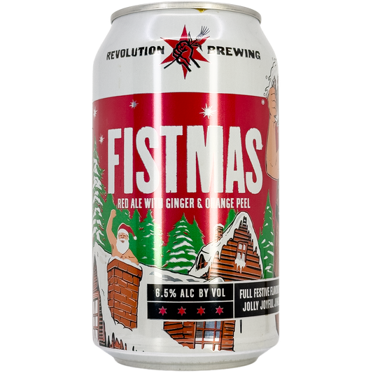 Revolution Brewing 'Fistmas' Red Ale Beer, Illinois