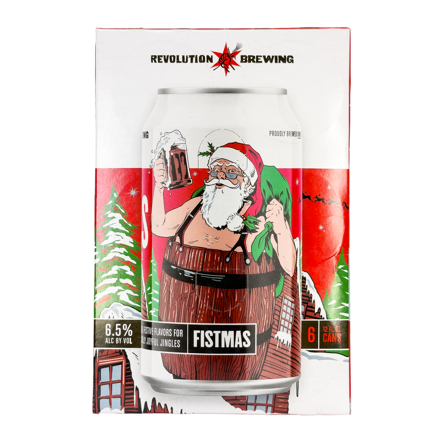 Revolution Brewing 'Fistmas' Red Ale Beer, Illinois