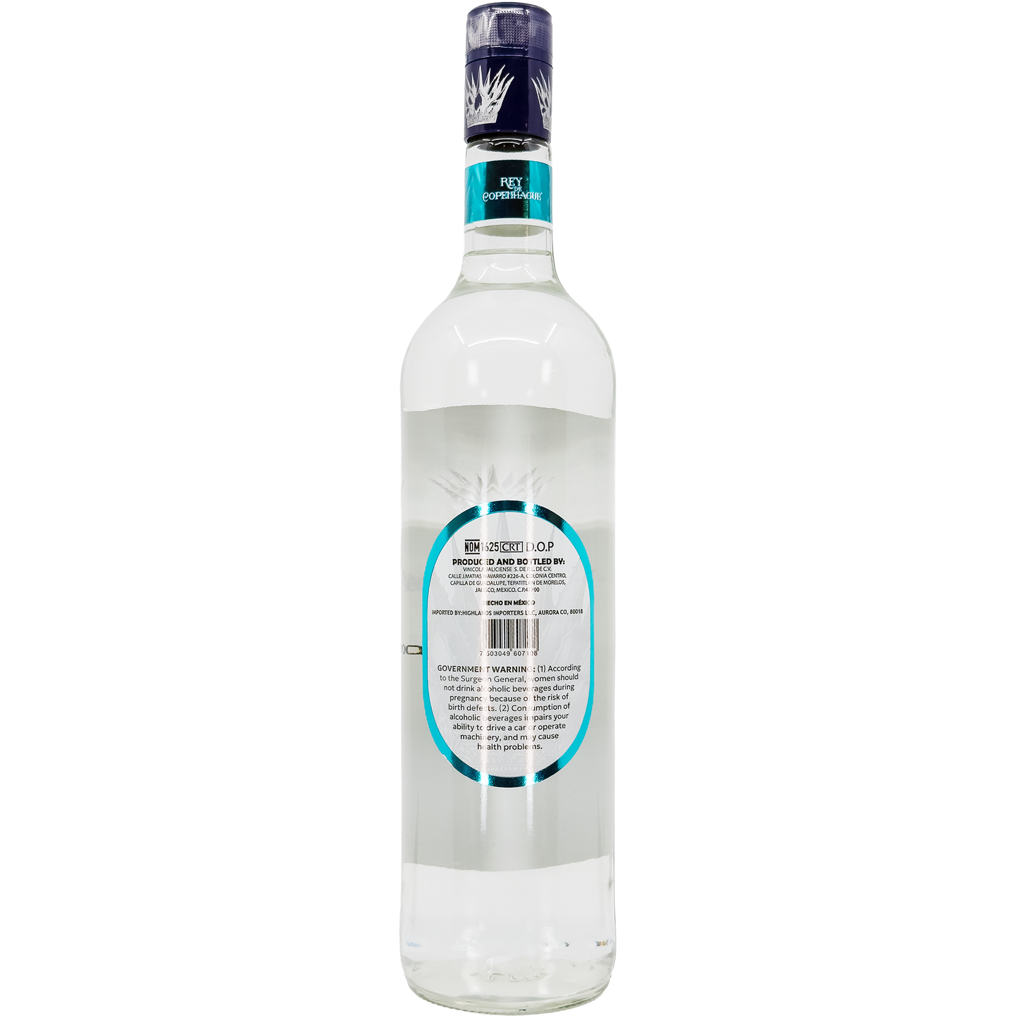 Rey de Copenhague Tequila Blanco, Jalisco, Mexico