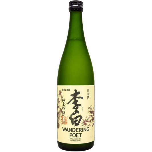 Rihaku 'Wandering Poet' Junmai Ginjo Sake, Japan