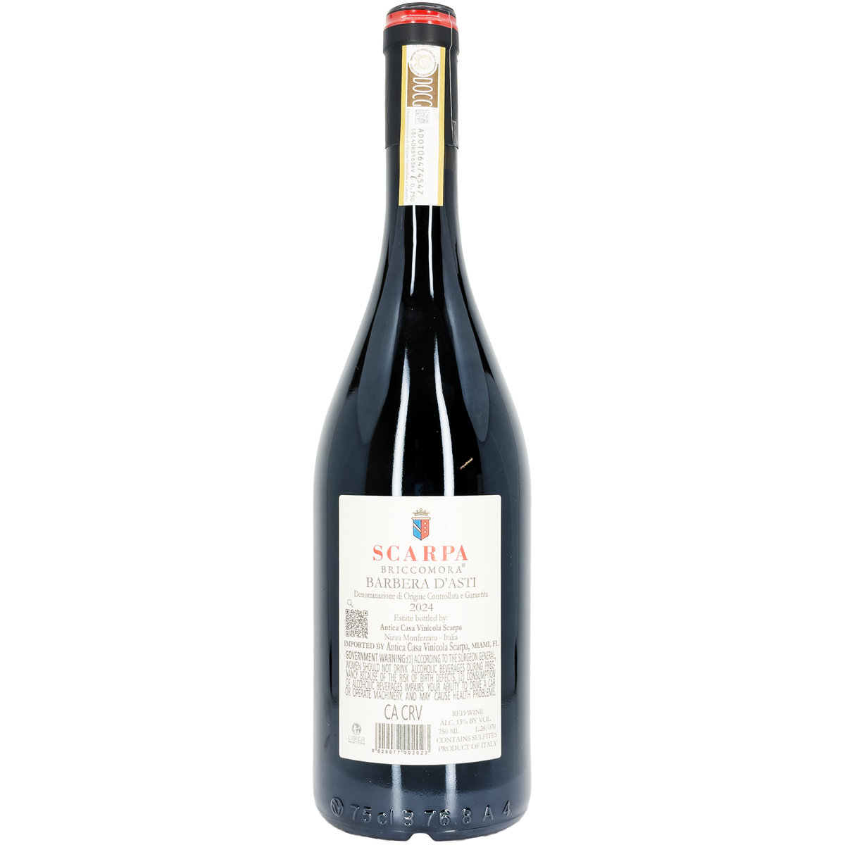 Scarpa 'Briccomora', Barbera d'Asti DOCG, Italy