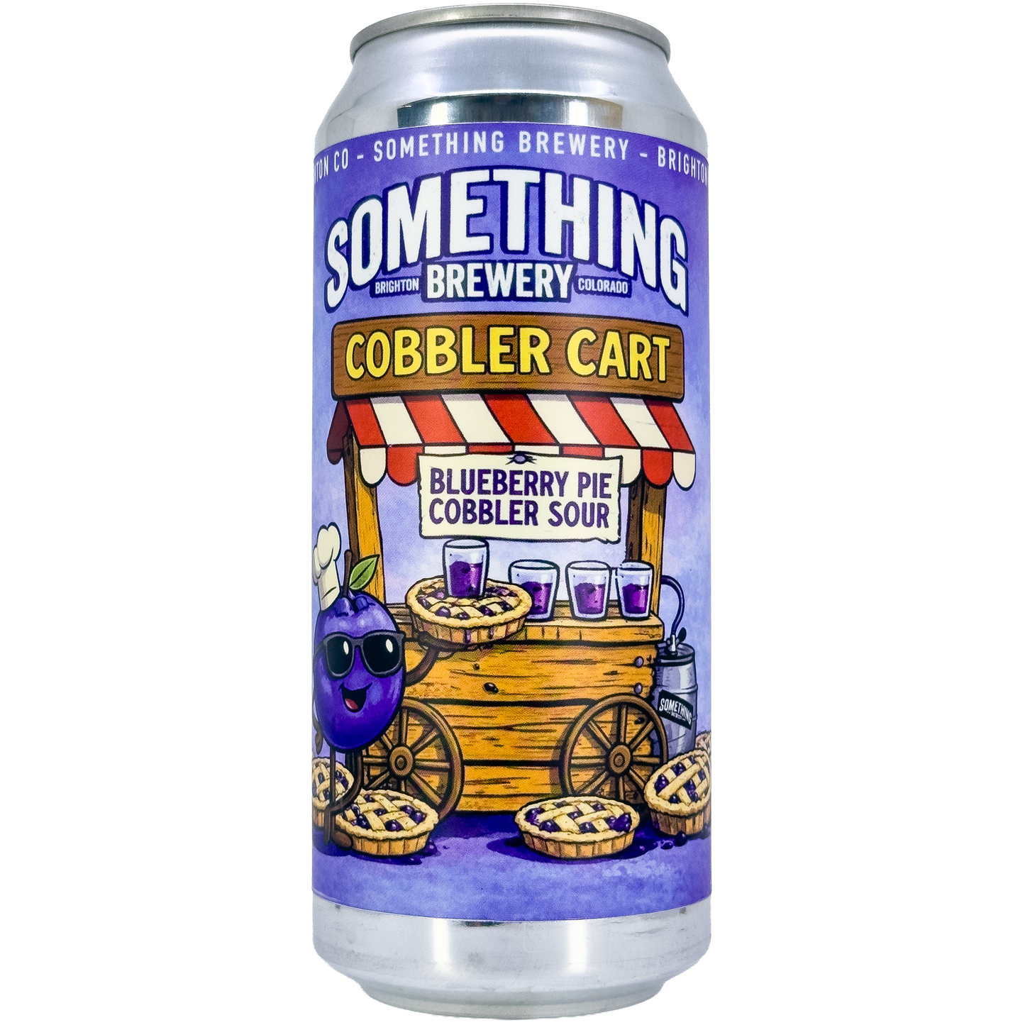 Something Brewery 'Cobbler Cart' Blueberry Pie Cobbler Sour Beer, Colorado