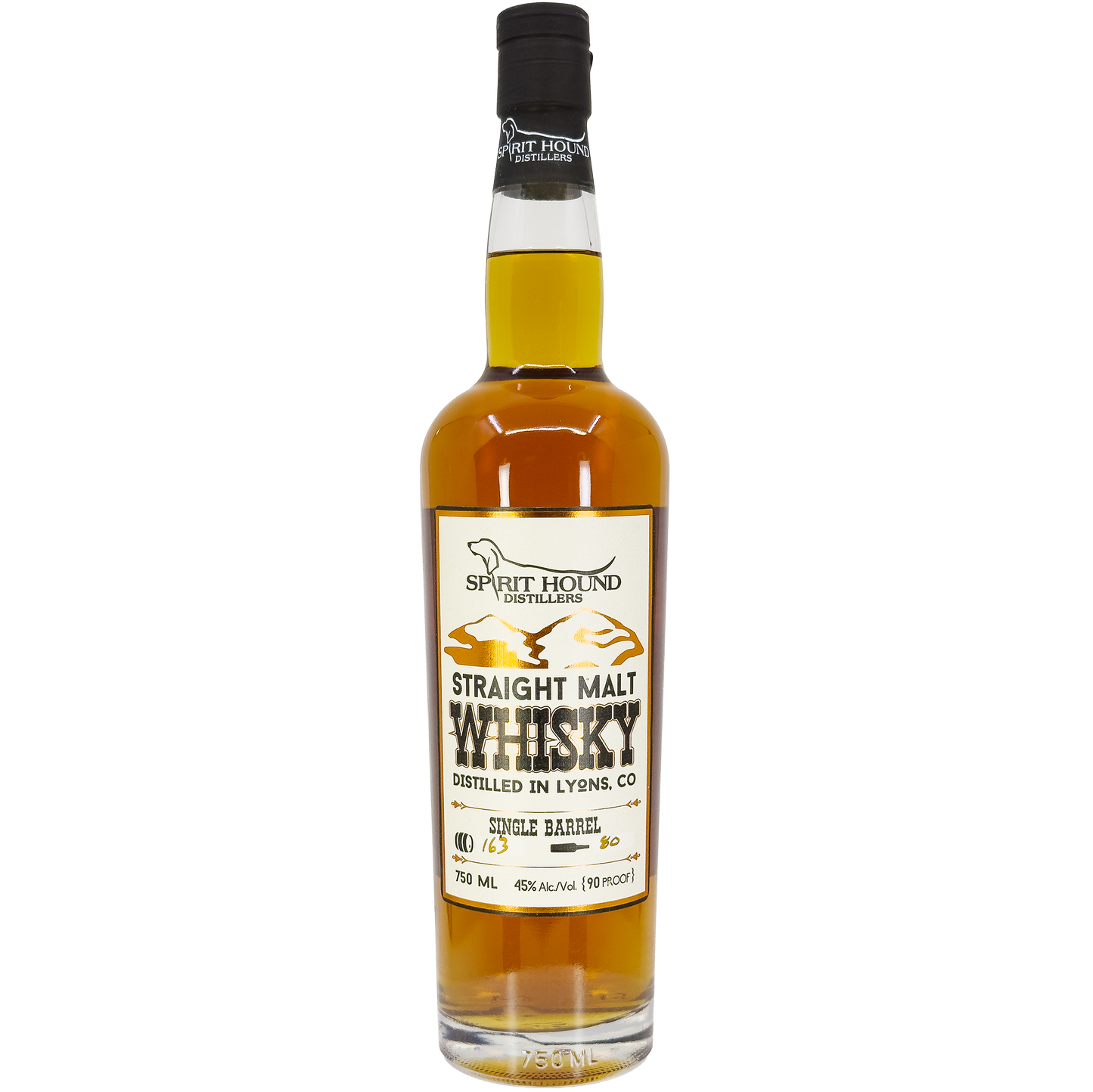 Spirit Hound Distillers 'Single Barrel' Straight Malt Whisky, Colorado