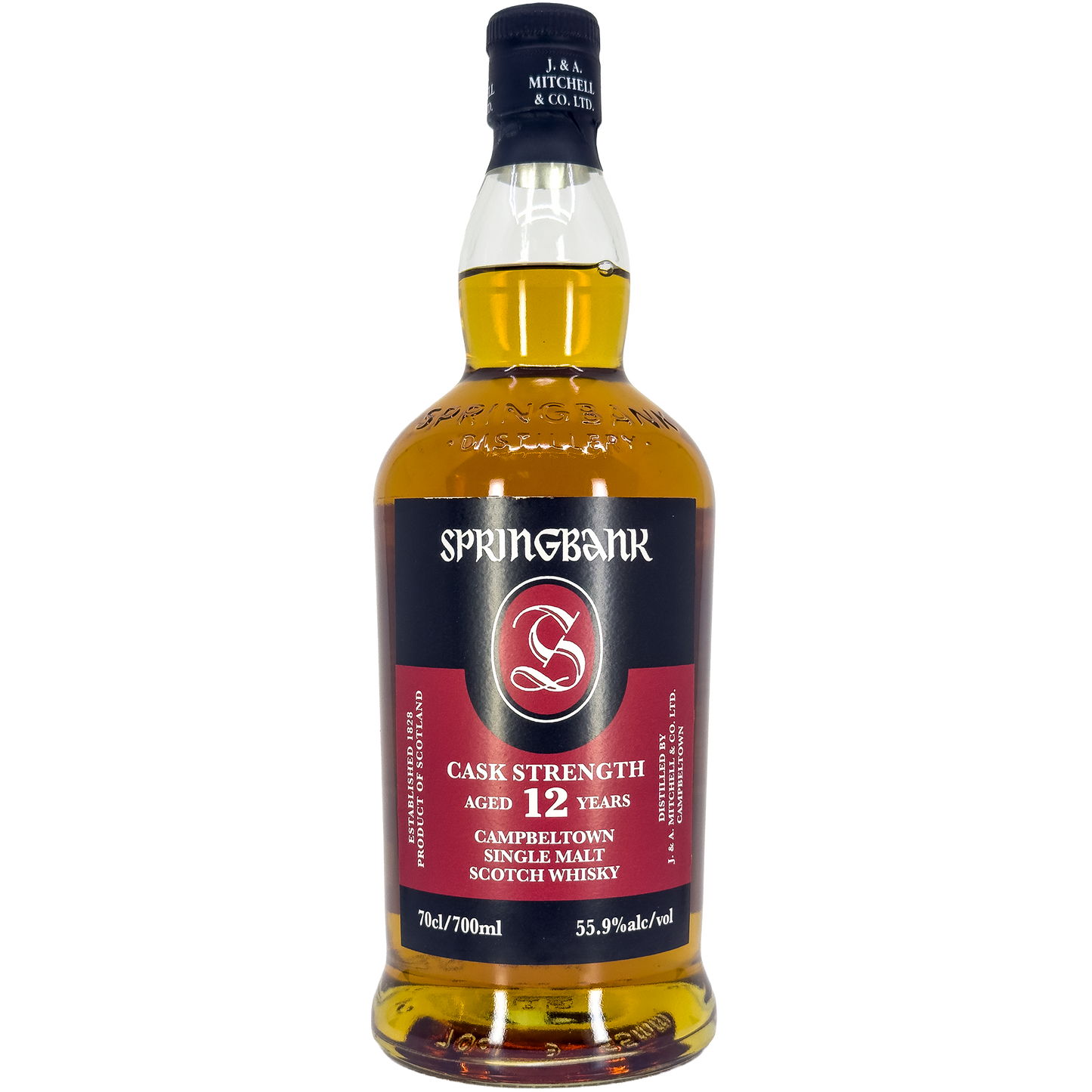 Springbank 12 Year Old Cask Strength Single Malt Scotch Whisky, Campbeltown, Scotland