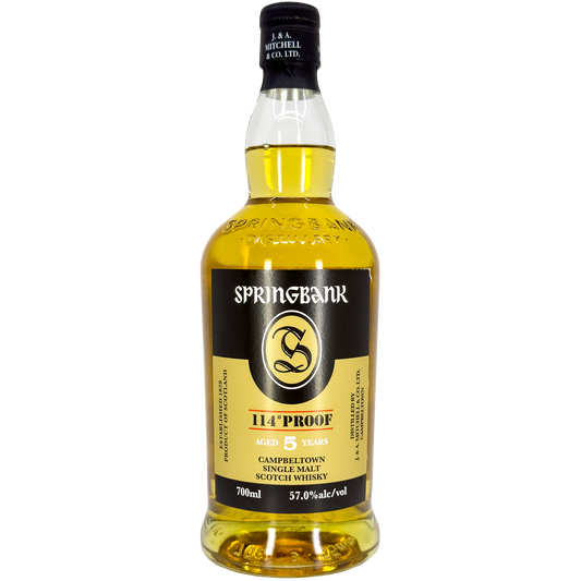 Springbank 5 Year Old 114 Proof Single Malt Scotch Whisky, Campbeltown, Scotland