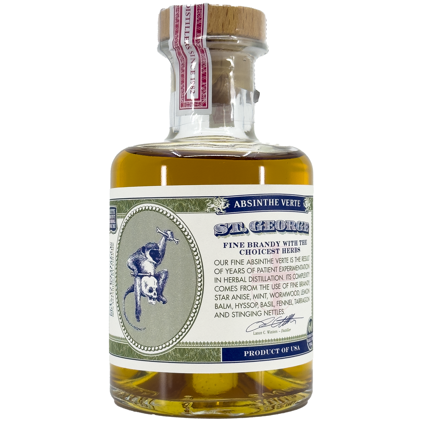 St. George Spirits Absinthe Verte, California