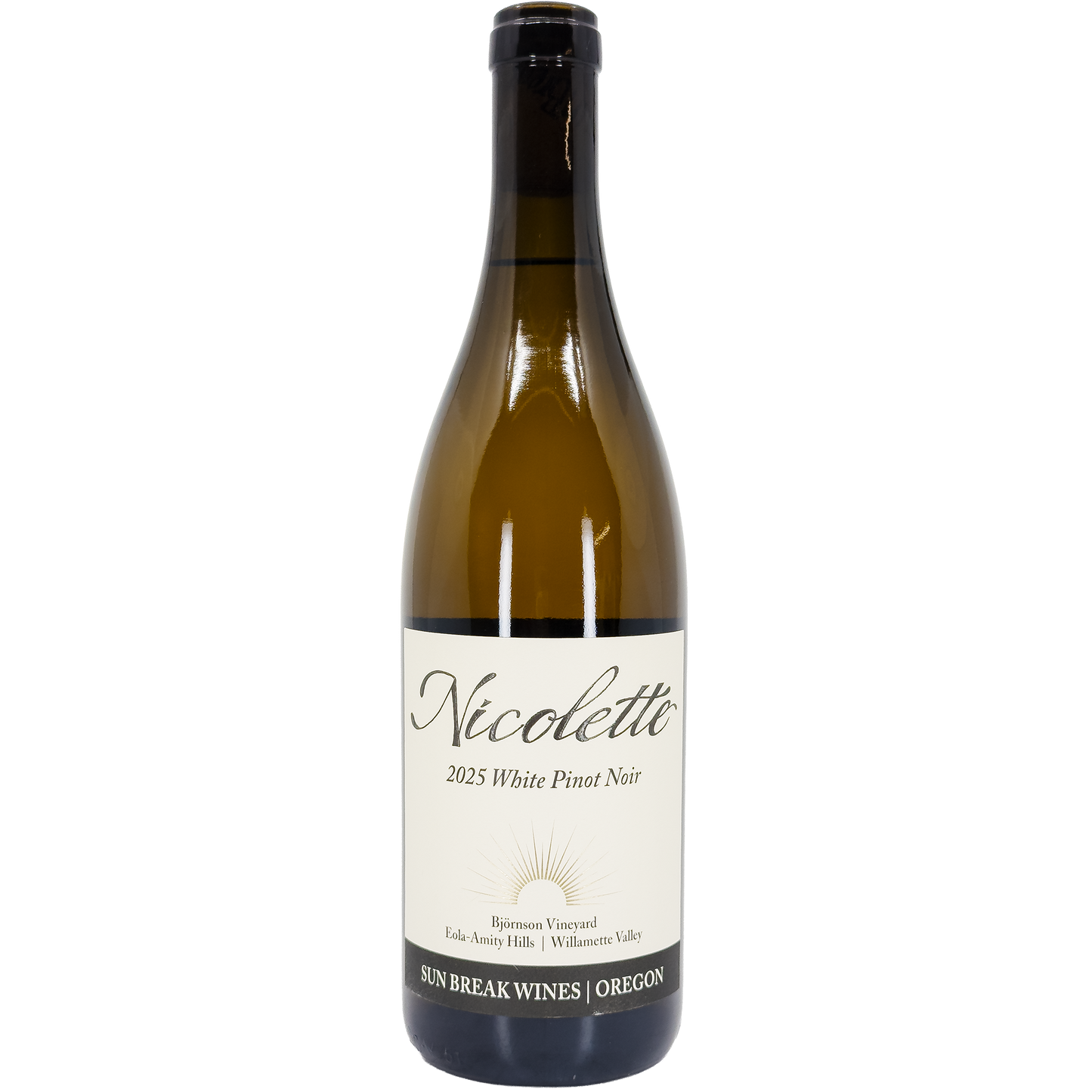 Sun Break Wines 'Nicolette' White Pinot Noir, Eola-Amity Hills, Oregon