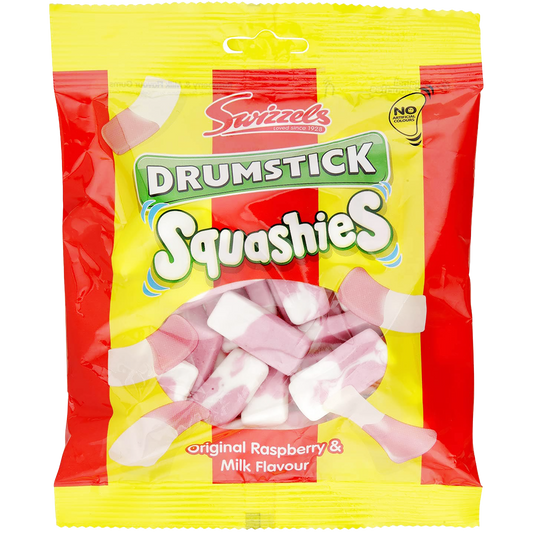Swizzels Drumstick 'Squashies' Original Raspberry & Cream Candy, United Kingdom