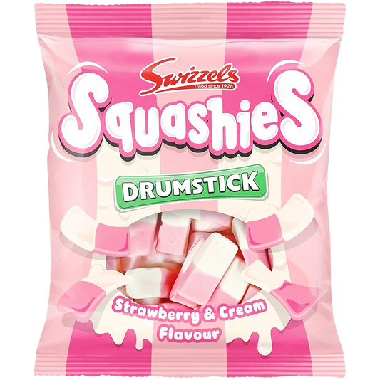Swizzels Drumstick 'Squashies' Strawberry and Cream Candy, United Kingdom