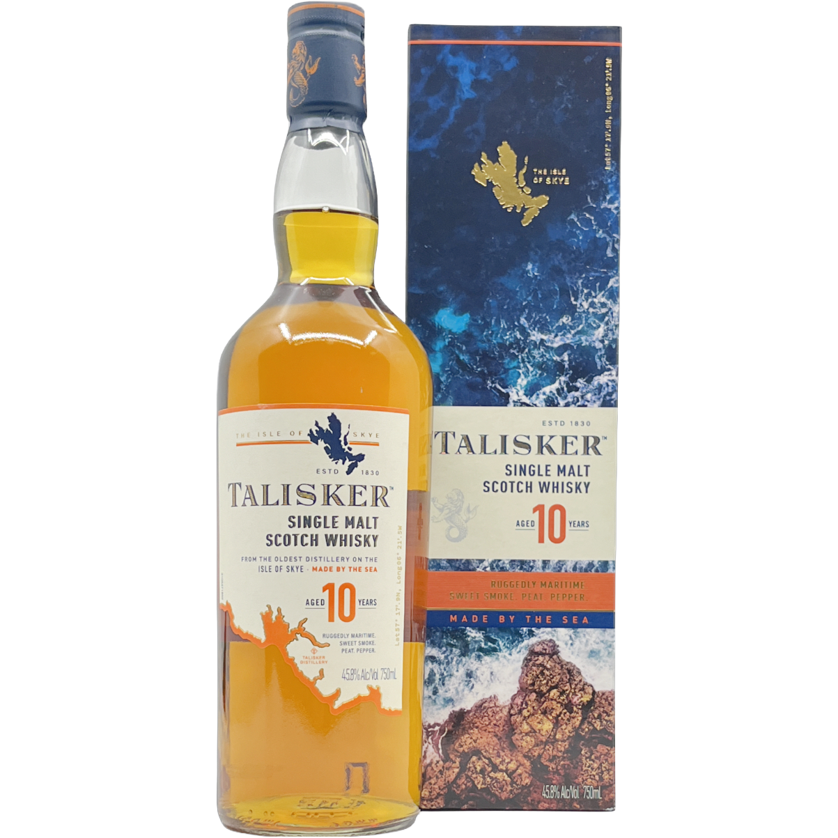 Talisker 10 Year Old Single Malt Scotch Whisky, Isle of Skye, Scotland
