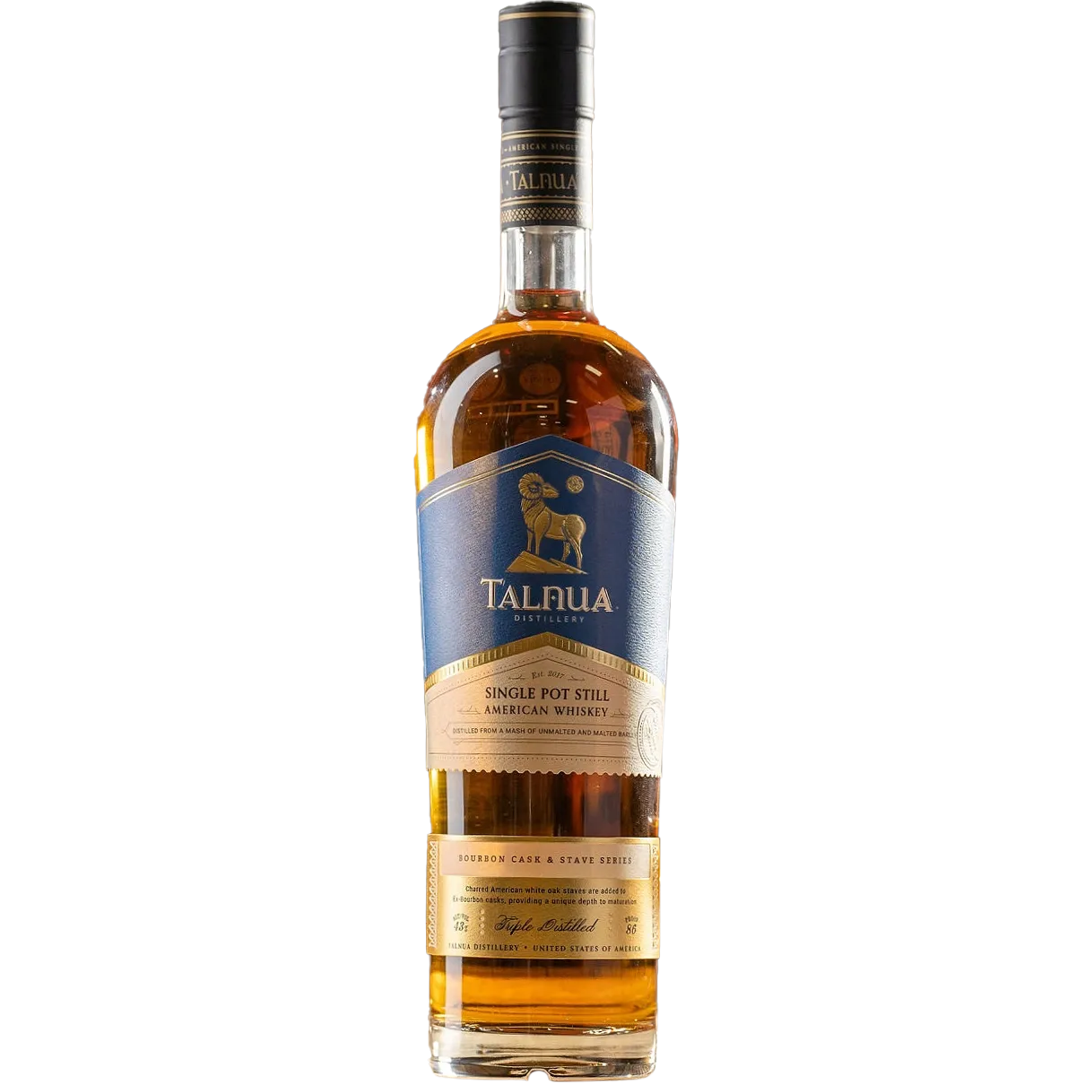 Talnua Distillery 'Bourbon Cask & Stave Series' Single Pot Still American Whiskey, Colorado, USA