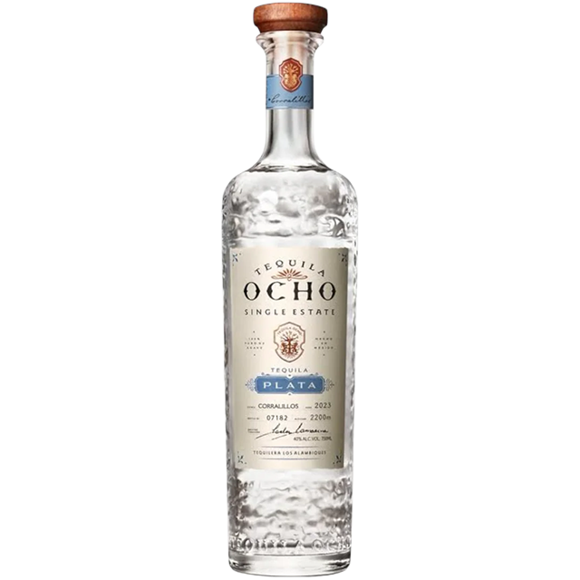 Tequila Ocho Single Estate Plata-Blanco, Jalisco, Mexico