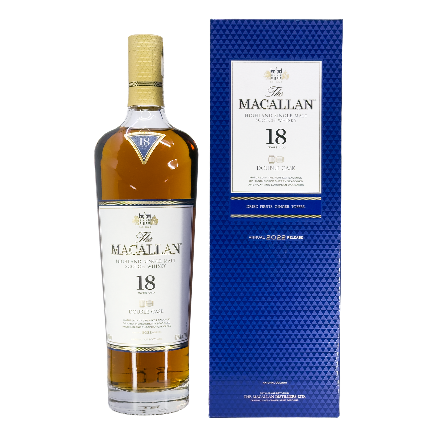 The Macallan Double Cask 18 Year Old Single Malt Scotch Whisky, Speyside - Highlands, Scotland