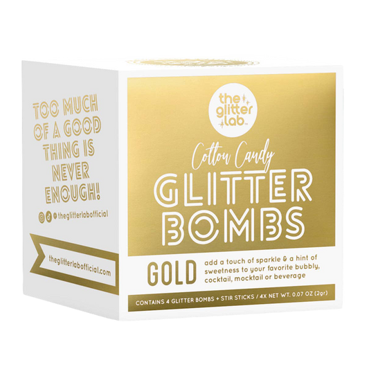 The Glitter Lab 'Gold' Drink Glitter Bombs