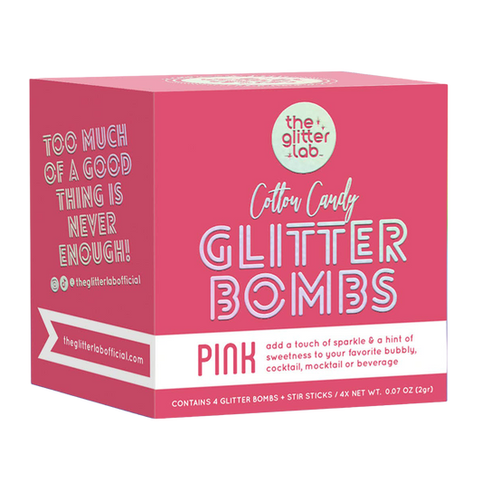 The Glitter Lab 'Pink' Drink Glitter Bombs