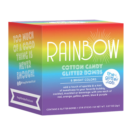 The Glitter Lab 'Rainbow' Drink Glitter Bombs