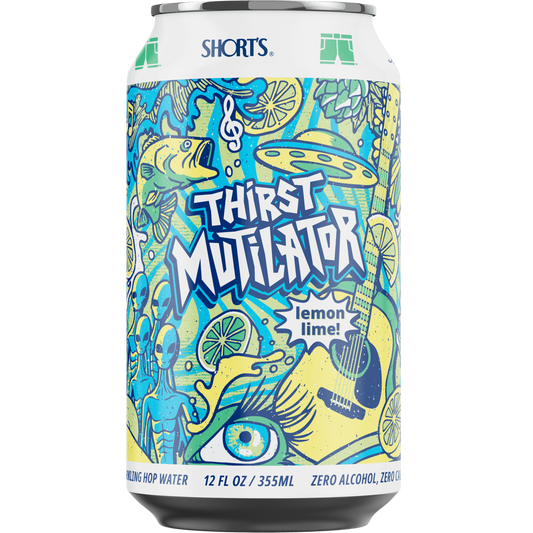 Short's Brew 'Thirst Mutilator' Lemon Lime Sparkling Hop Water, Michigan, USA