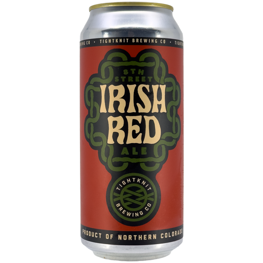 Tightknit Brewing 8th Street Irish Red Ale Beer, Colorado