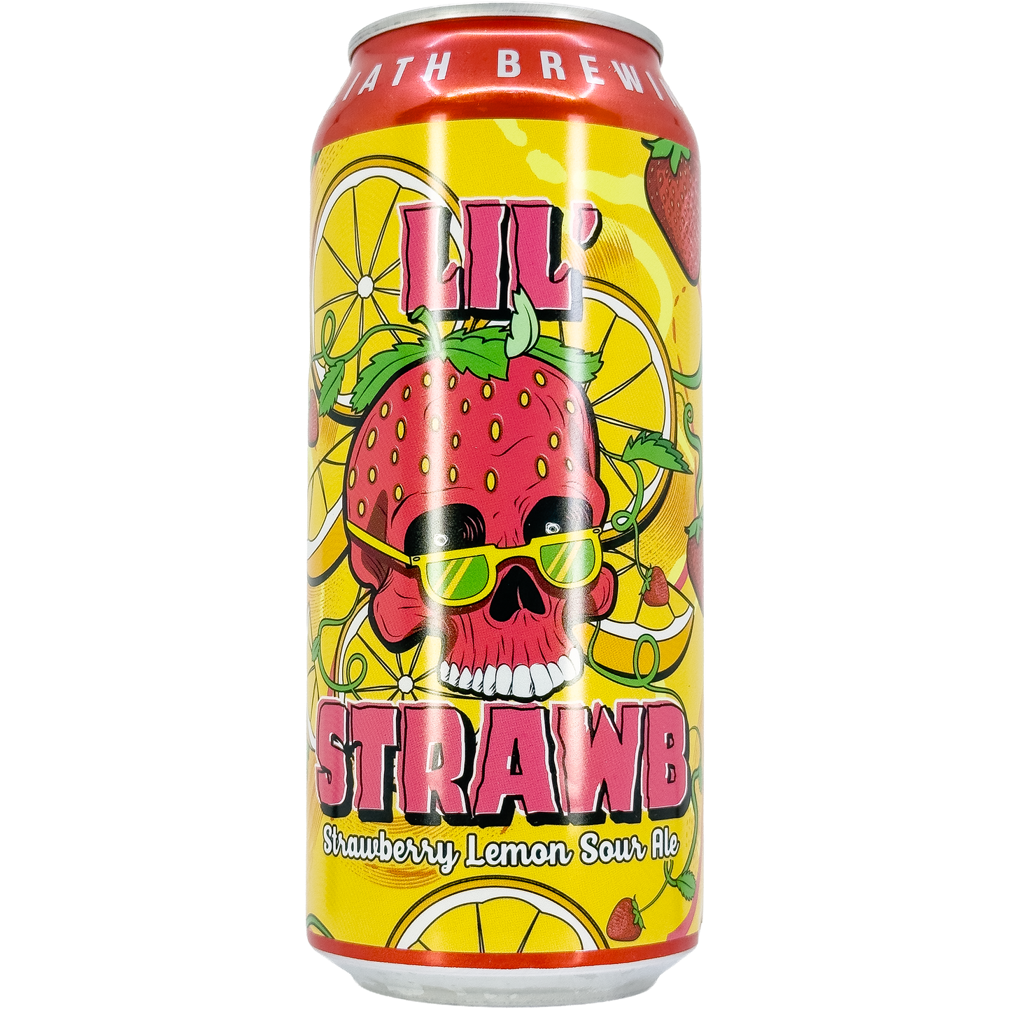 Toppling Goliath Brewing x Drekker Brewing 'Lil' Strawb' Strawberry Lemon Sour Ale, Decorah, Iowa