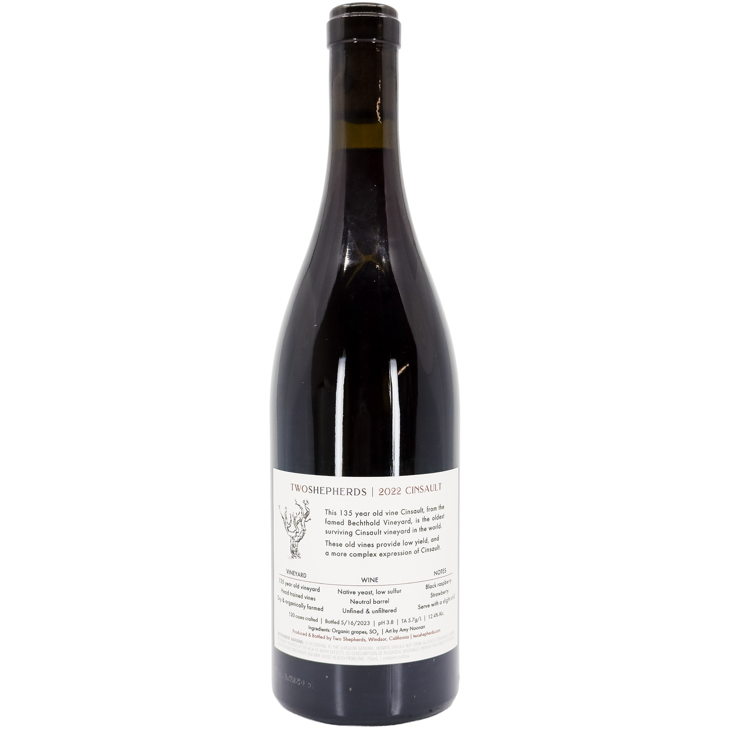 Two Shepherds 'Bechthold Vineyard' Ancient Vine Cinsault, Lodi, California