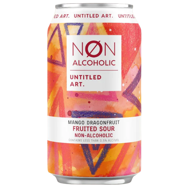 Untitled Art Non-Alcoholic Mango Dragonfruit Fruited Sour Beer, Wisconsin