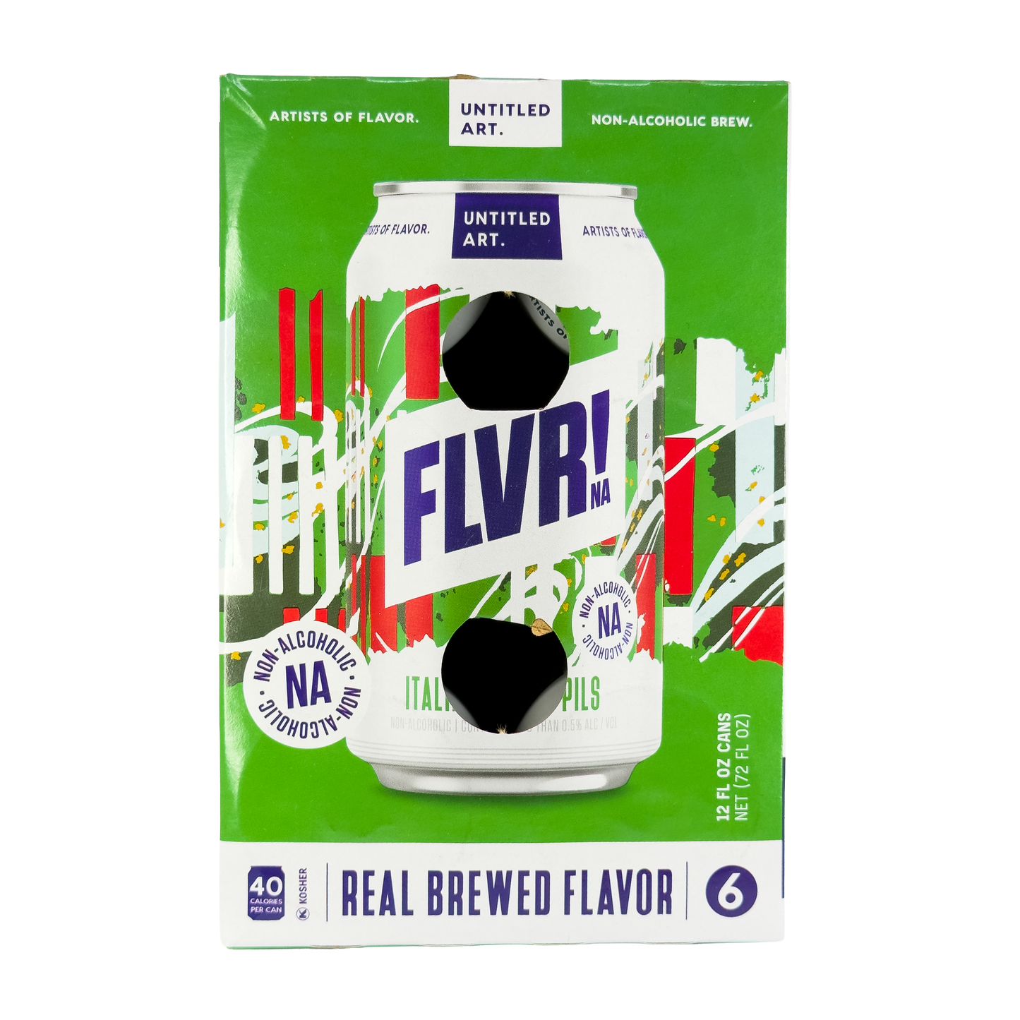 Untitled Art 'FLVR!' Non-Alcoholic Italian Pilsner Beer, Wisconsin