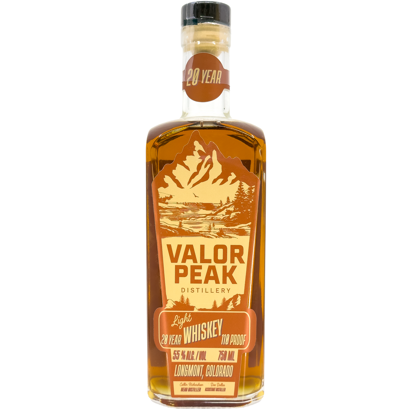 Valor Peak Distillery '20 Year' Light Whisky, Colorado