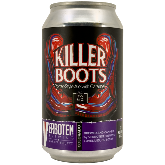 Verboten Brewing 'Killer Boots' Caramel Porter Beer, Colorado, USA