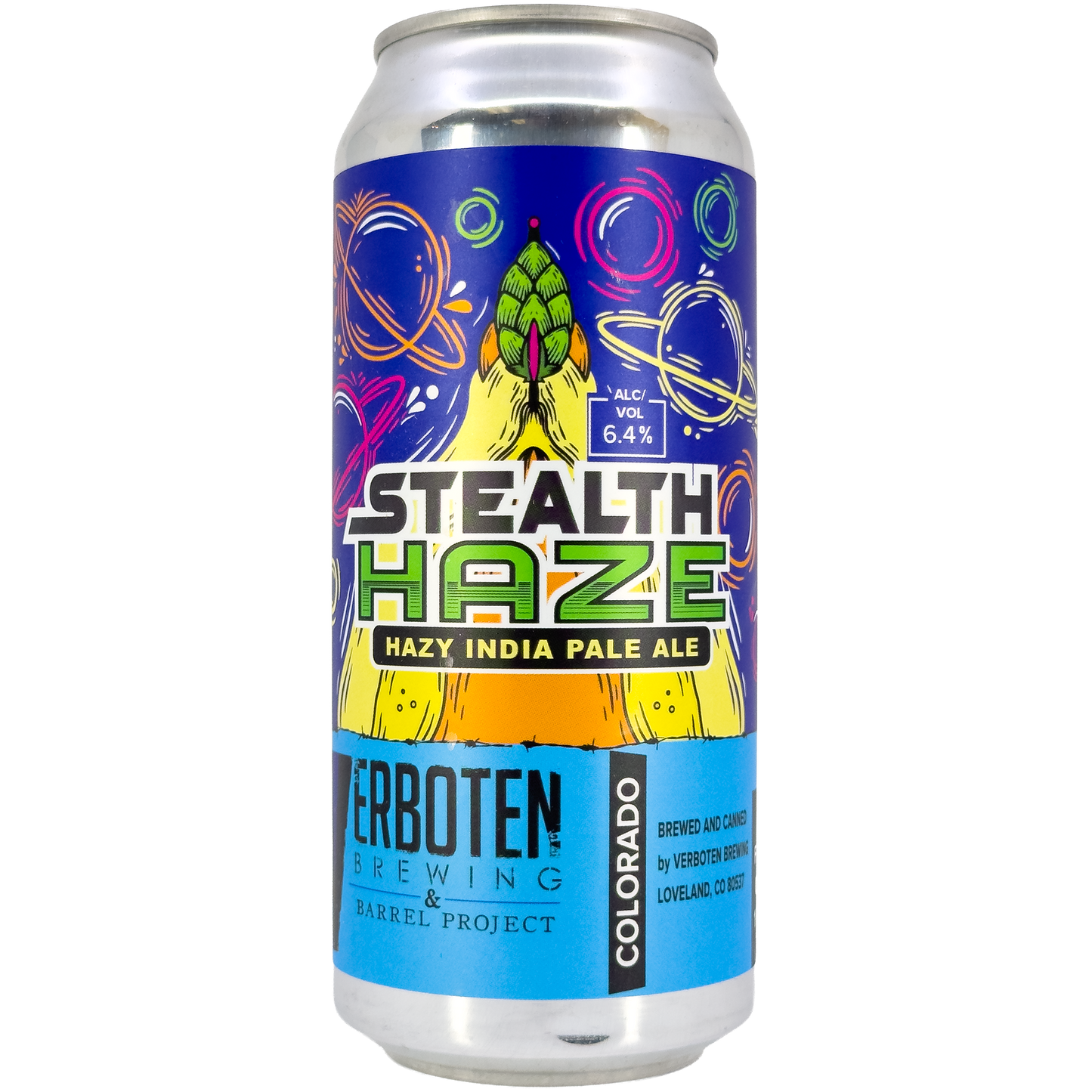 Verboten Brewing 'Stealth Haze' Unfiltered IPA Beer, Colorado