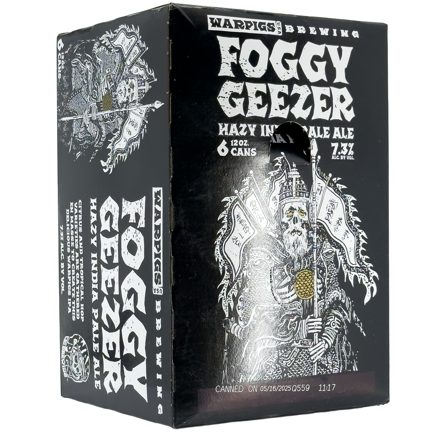 WarPigs Brewing x Three Floyds x Mikkeller 'Foggy Geezer' Hazy IPA Beer, Indiana