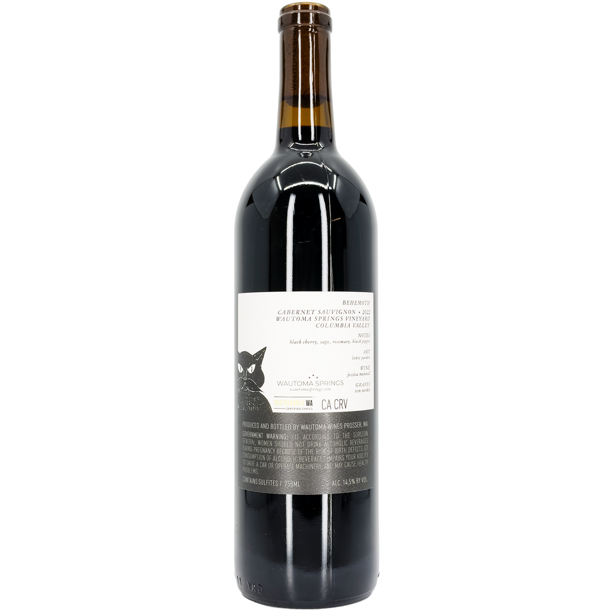 Wautoma Springs 'Behemoth' Cabernet Sauvignon, Columbia Valley, Washington