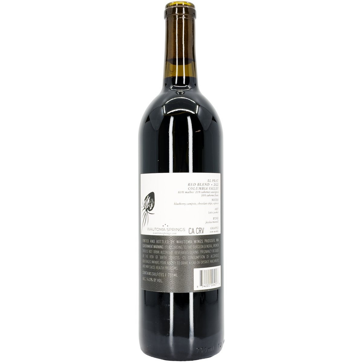 Wautoma Springs 'El Prat' Red Blend, Columbia Valley, Washington