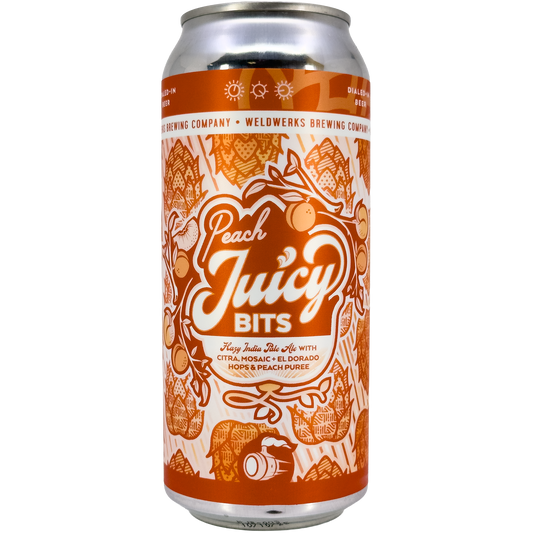 WeldWerks Brewing 'Peach Juicy Bits' Fruited Hazy IPA Beer, Colorado