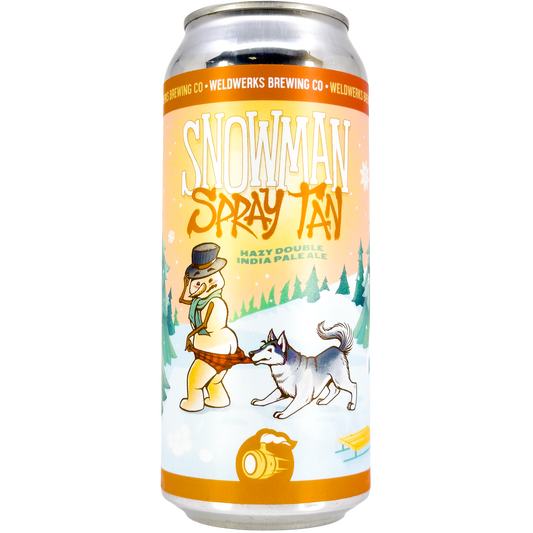 WeldWerks Brewing 'Snowman Spray Tan' Hazy IPA Beer, Colorado