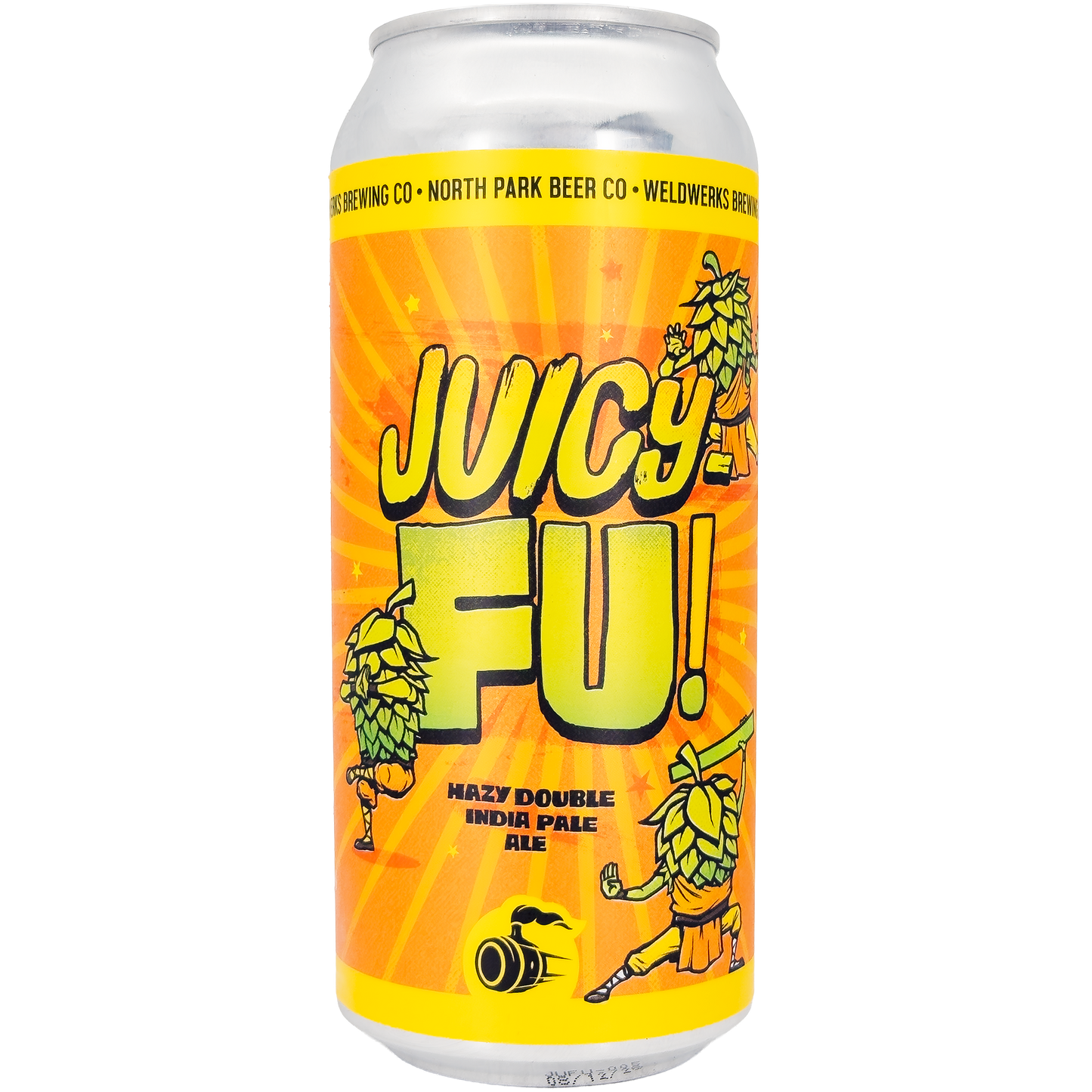 WeldWerks Brewing x North Park Beer 'Juicy Fu!' Hazy Double IPA Beer, Colorado
