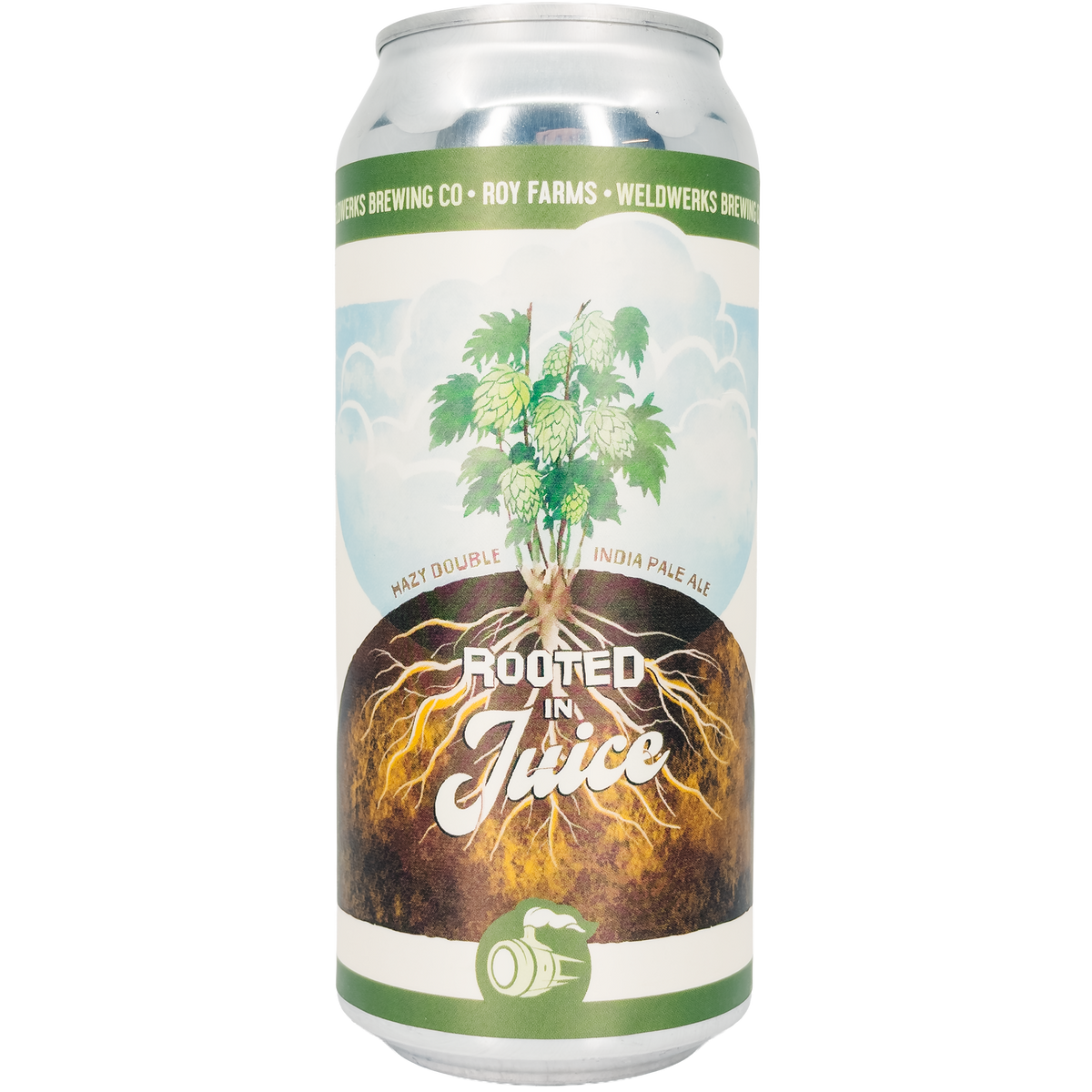 WeldWerks Brewing x Roy Farms 'Rooted in Juice' Hazy Double IPA Beer, Colorado