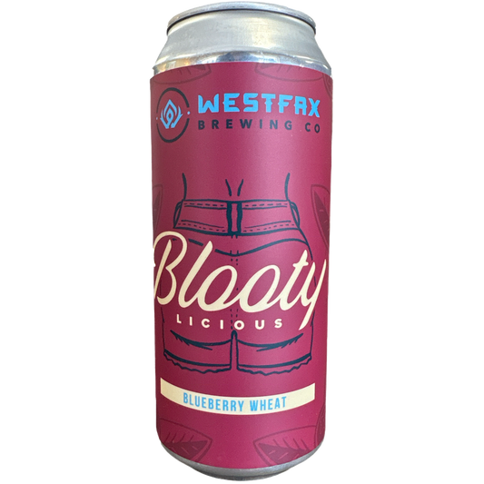 Westfax Brewing Co 'Blootylicious' Blueberry Wheat Ale Beer, Colorado, USA