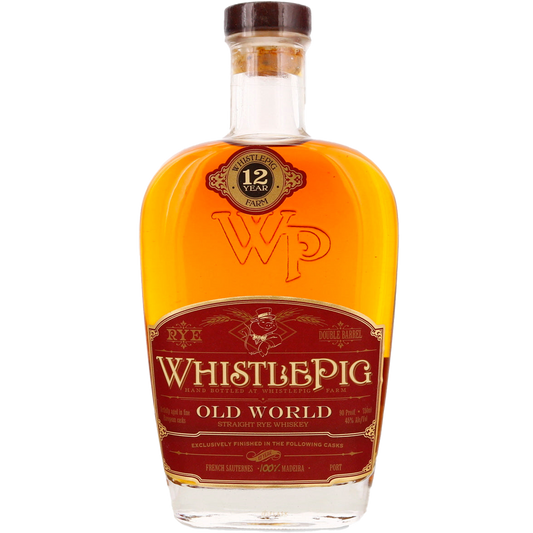 WhistlePig 'Old World Series' Wine Cask Finish 12 Years Old Straight Rye Whiskey, Vermont