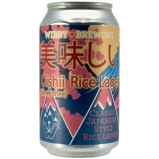 Wibby Brewing 'Oishii' Japanese Style Rice Lager Beer, Colorado
